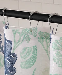 Creative Home Ideas In The Reef 13-Pc. Fabric Shower Curtain Set