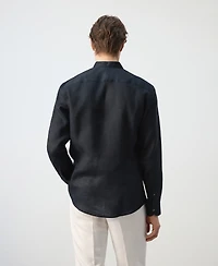 Mango Men's Mao Collar Shirt