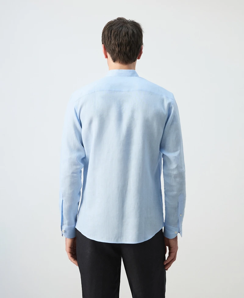Mango Men's Mao Collar Shirt