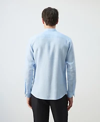 Mango Men's Mao Collar Shirt