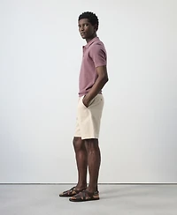 Mango Men's Regular-Fit Cotton-Linen 9.37" Bermuda Shorts