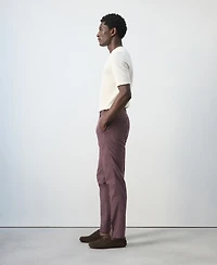 Mango Men's Slim-Fit Striped Linen-Cotton Pants
