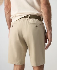 Mango Men's Slim-Fit Chino Cotton 10.12" Bermuda Shorts