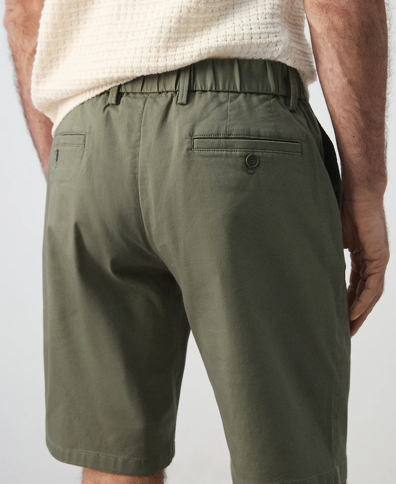 Mango Men's Slim-Fit Chino Cotton 10.12" Bermuda Shorts