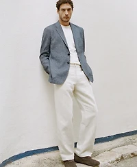 Mango Men's Slim Fit Linen Cotton-Blend Blazer