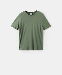 Mango Men's Linen Slim-Fit T-Shirt