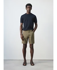 Mango Men's Slim-Fit Denim 9.45" Bermuda Shorts