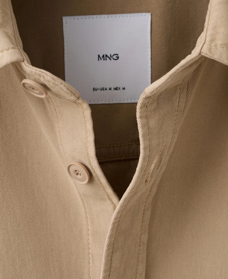 Mango Men's Pockets Overshirt