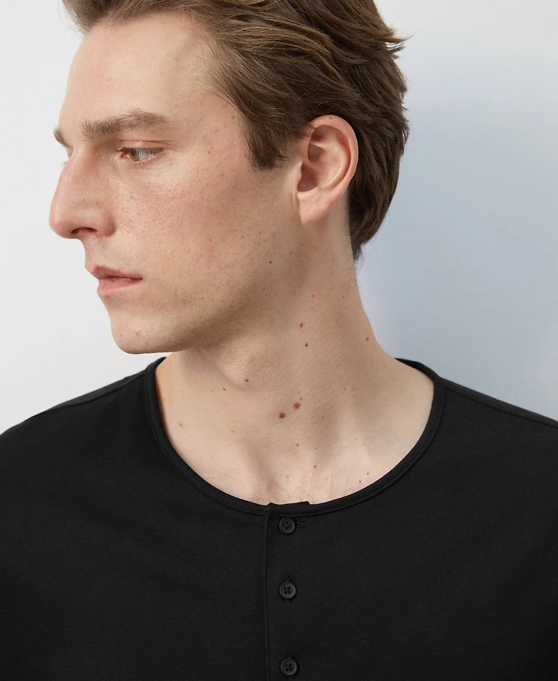 Mango Men's Henley T-Shirt