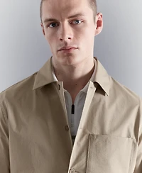 Mango Men's Non-Iron Pocket Overshirt