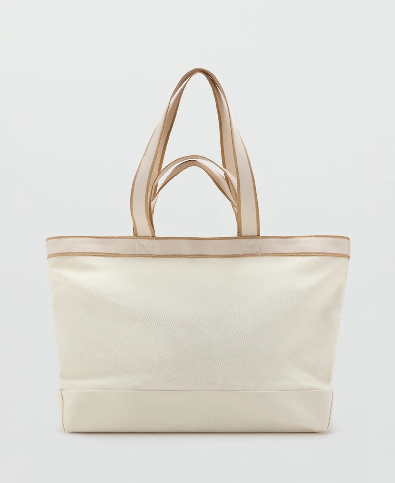 Mango Men's Piping Detail Tote Bag