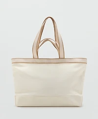Mango Men's Piping Detail Tote Bag