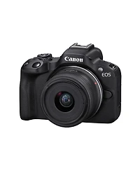 Canon Eos R50 Mirrorless Camera, Rf-s 18-45mm f/4.5-6.3 Is Stm Lens, Extra Battery, 64GB Sd Card, Shoulder Bag, Screen Protector, 49mm