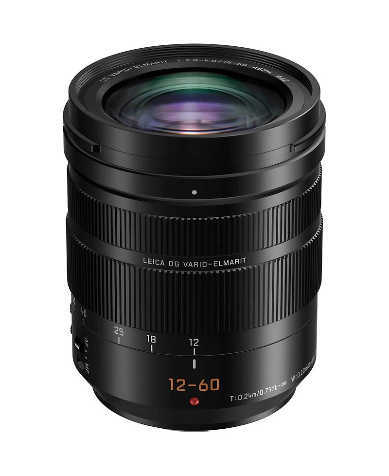 Panasonic Lumix Professional 12-60mm Camera Lens, Leica Dg Vario-elmarit, F2.8-4.0 Asph, Power O.i.s, Mirrorless Micro Four Thirds (H-ES12060) Bundle