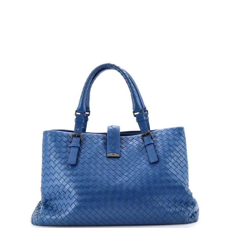 Pre-Owned Bottega Veneta Large Roma Bag Intrecciato Nappa