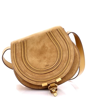 Pre-Owned Chloe Small Marcie Crossbody Bag Suede
