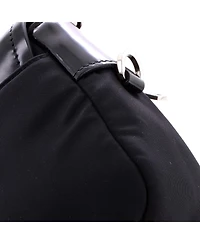 Pre-Owned Prada Buckle Pocket Crossbody Bag Spazzolato Leather and Tessuto