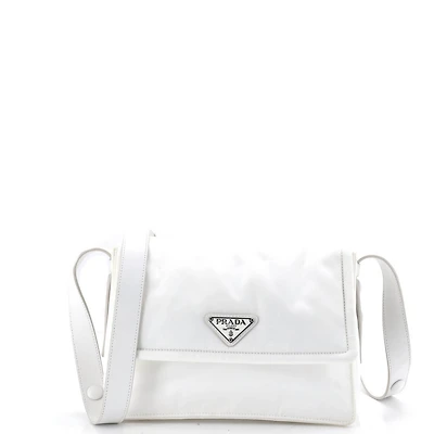 Pre-Owned Prada Small Padded Flap Shoulder Bag Re-Nylon