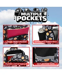 Dragon Ball Z All-Over Print 16" Kids Backpack and Lunch Box Set For School And Travel