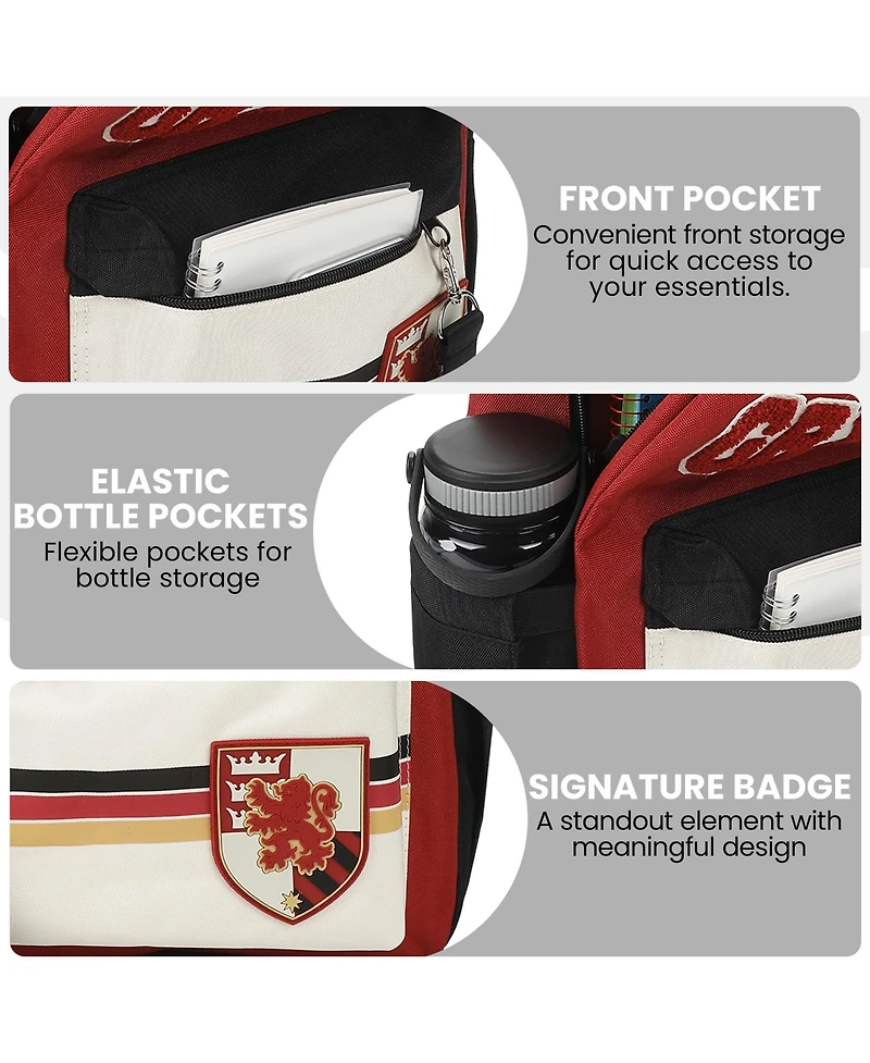 Harry Potter Gryffindor Crest 16.5" Adult Red Backpack