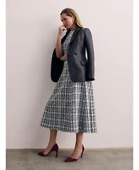 The Fold Women's Tureen Tweed Midi Dress