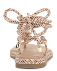 I.n.c. International Concepts Women's Marva Rope Lace-Up Flat Sandals, Macy's Exclusive