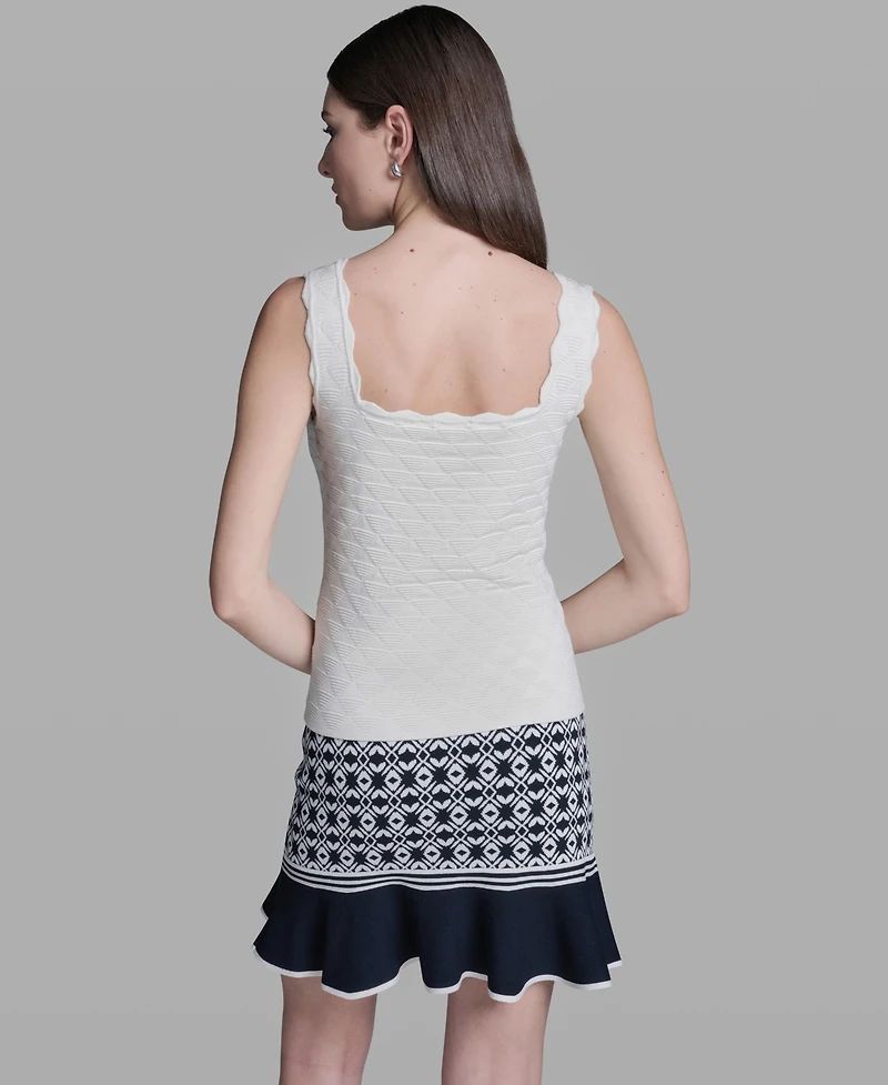 Bcbg Women's Sleeveless Sweater Knit Rayon Tank Top
