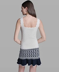 Bcbg Women's Sleeveless Sweater Knit Rayon Tank Top