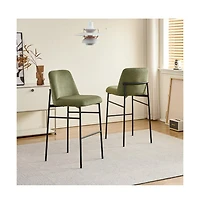 New Classic Furniture Erik Metal and Fabric Bar Chair (Set of 2)