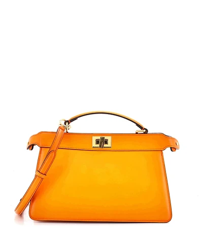 Pre-Owned Fendi East West Peekaboo ISeeU Bag Leather
