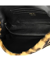 Pre-Owned Fendi Mini Baguette Nm Bag Zucca Shearling