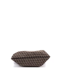 Pre-Owned Fendi Medium Vintage Zip Messenger Bag Zucchino Canvas