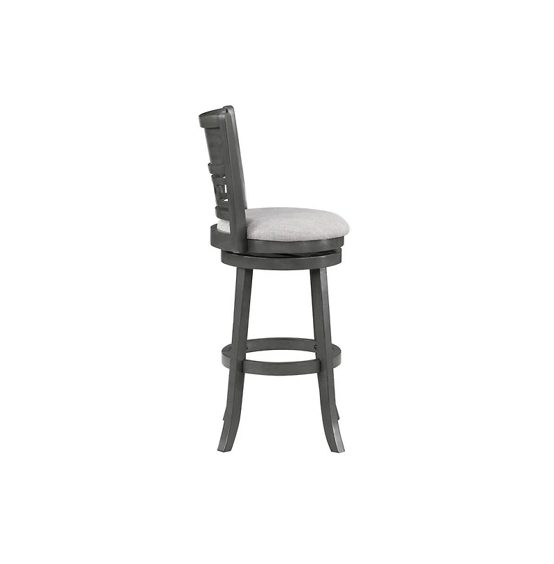 New Classic Furniture Gia 29" Solid Wood Swivel Bar Stool with Fabric Seat