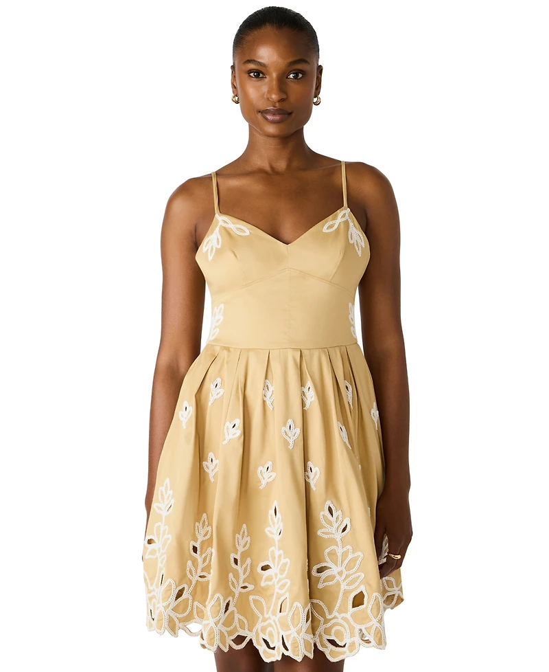 Steve Madden Juniors' Emelia Sweetheart Neck Dress