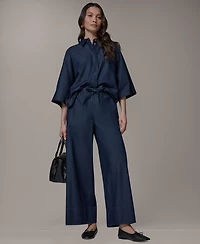 Donna Karan Weekend Women's Bali Relaxed Beach Pull-On Cotton Pants