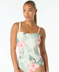 Coco Reef Women's Bandeau Neck Contours Gelena One-Piece Swimsuit