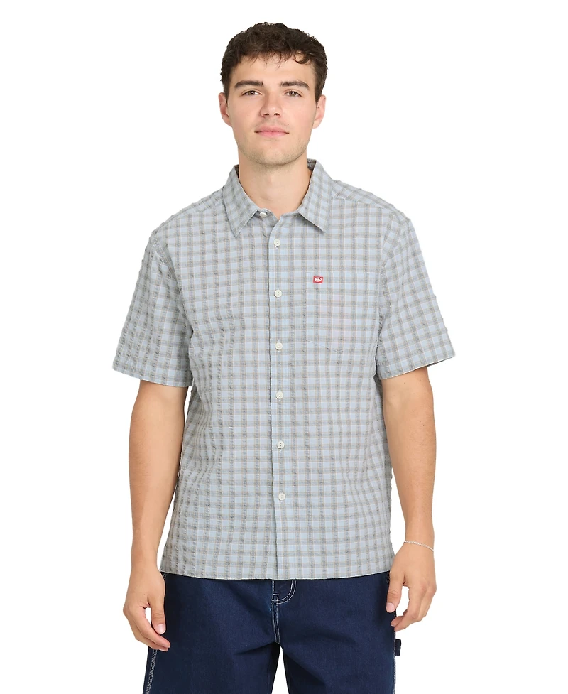 Quiksilver Men's Short-Sleeve Plaid Shirt