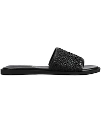 Journee Collection Women's Prisilla Single Band Slide Flat Sandals