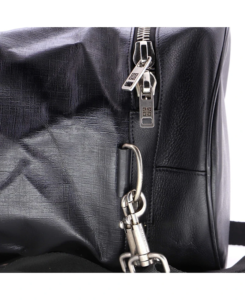 Pre-Owned Givenchy Large Jaw Bag Coated Canvas with Leather