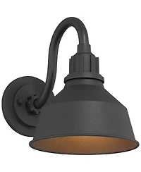 Franklin Iron Works Rustic Industrial Farmhouse Outdoor Barn Light Fixture Gooseneck Arm 10 for Exterior Deck House Porch Yard Patio Home