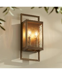 Possini Euro Design Possini Euro Jerry Aged Brass 2Lt Marine Grade Outdoor Wall Light