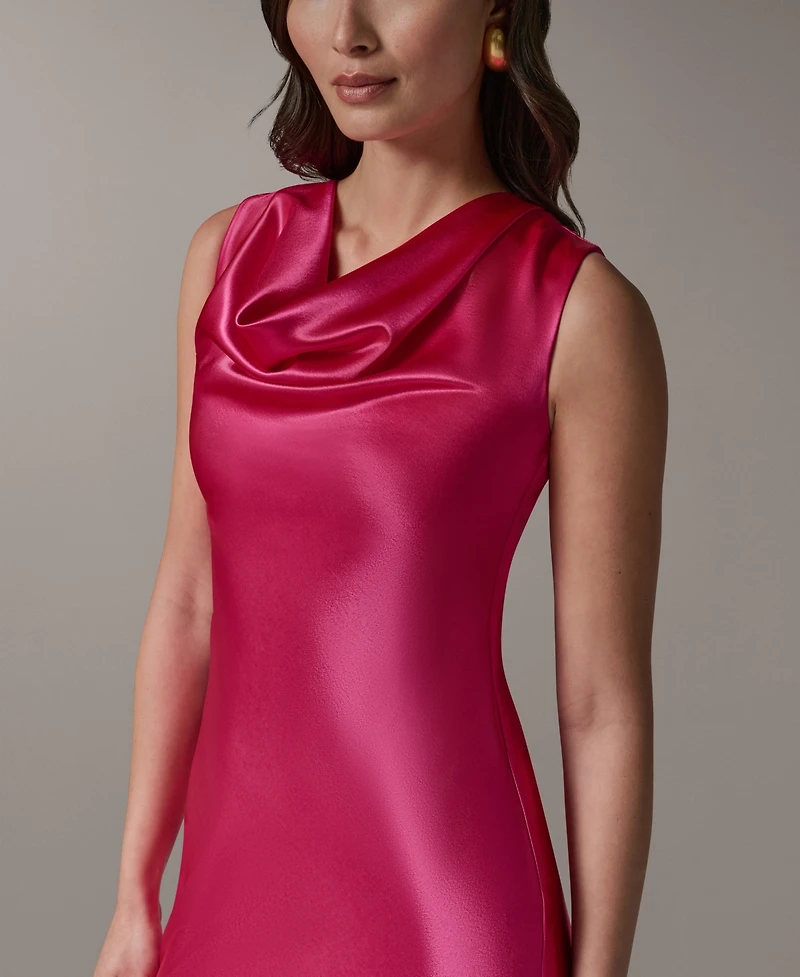 Donna Karan New York Petite Sleeveless Cowl Neck Ball Gown