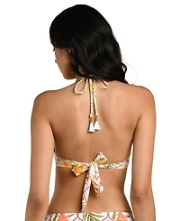 La Blanca Women's Palm Nouveau V-Neck Bikini Top