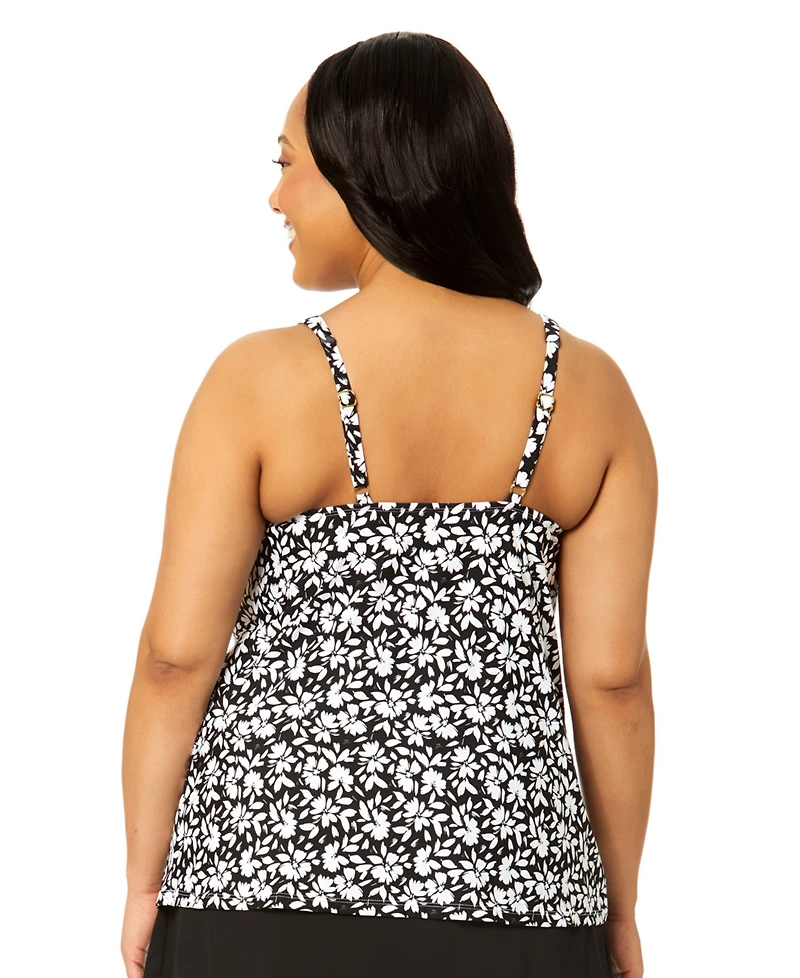 Island Escape Plus V-Neck Bora Tankini Top