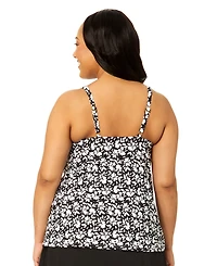 Island Escape Plus V-Neck Bora Tankini Top