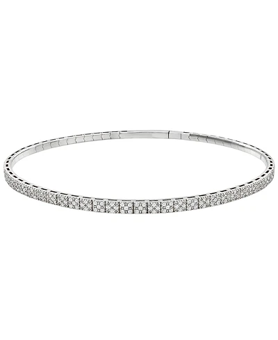 Macy's Diamond Bangle Bracelet (1/2 ct. t.w.) in Sterling Silver