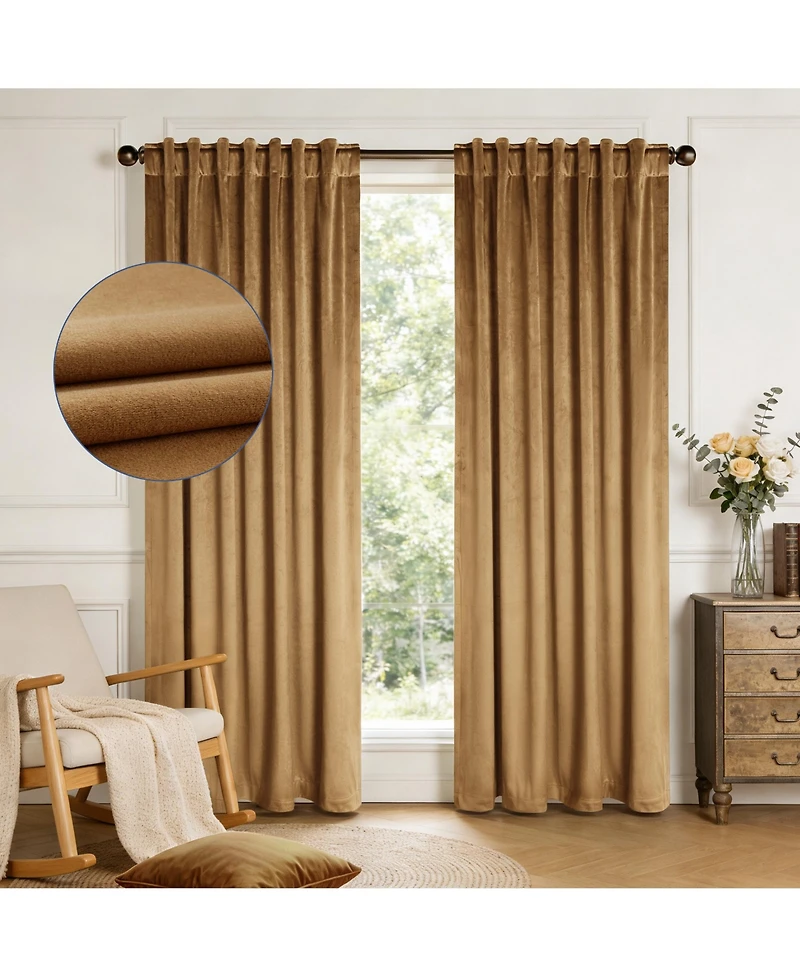 Velvet Room Darkening Back Tab Pair