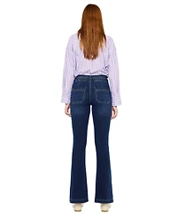 KanCan Women's Caroline High-Rise Flare Jeans