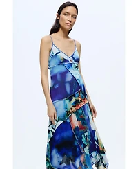 Desigual Women's Asymmetric printed dress