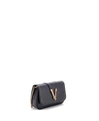 Pre-Owned Versace Virtus Clutch on Chain Leather